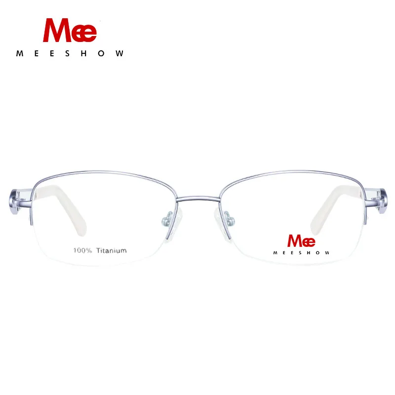 MEESHOW prescription snglasses Pure Titanium optical Glasses women stylish with Rhinestones sunglasses women myopia glasses