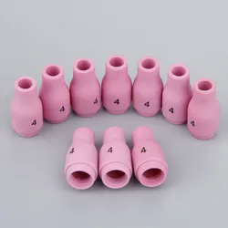 13N09 Plasma Cutting Alumina Nozzle Cups TIG Welding Large Gas Lens 13N08#4 For PTA DB SR WP 9 20 25 TIG Welding Torch 10pk