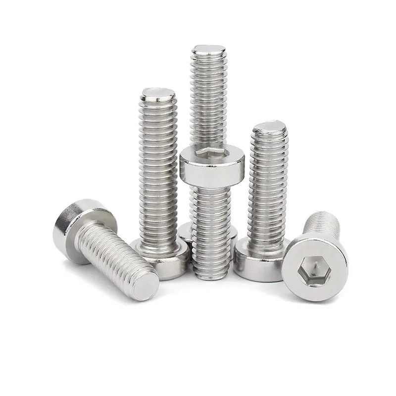 M2 M2.5 M3 M4 M5 M6 M8 M10 M12 DIN7984 304 Stainless Steel Hex Hexagon Socket Thin Low Short Profile Head Allen Cap Screw Bolt