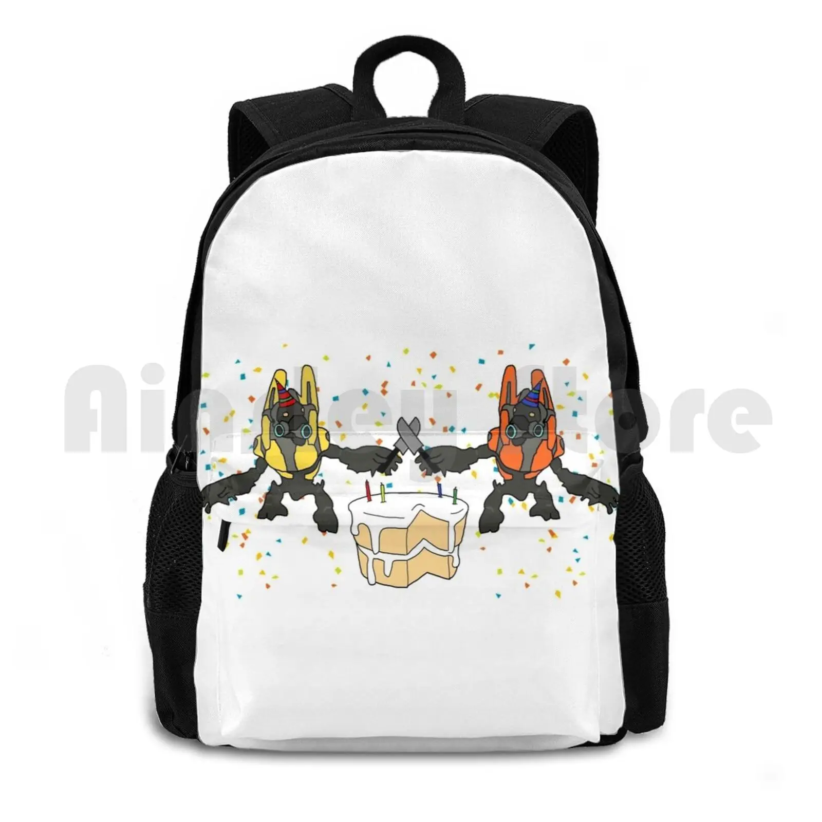 Grunt Birthday Party ( No Background ) Outdoor Hiking Backpack Riding Climbing Sports Bag Ce 1 3 4 Odst Reach Wars Wars 2