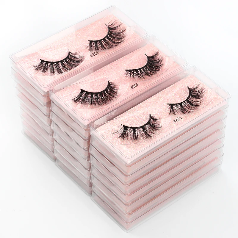 wholesale mink eyelashes 5/10/20/50/100PCS fluffy dramatic 3D mink lashes thick soft volume eyelashes faux cils