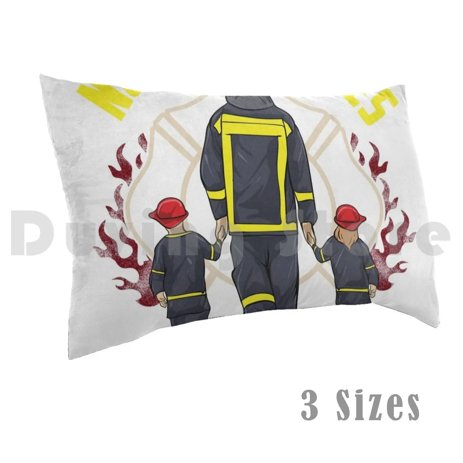 Fireman-Not All Heroes Wear-Frontliner Pillow Case Printed 50x75 Profession Fireman Firefighter