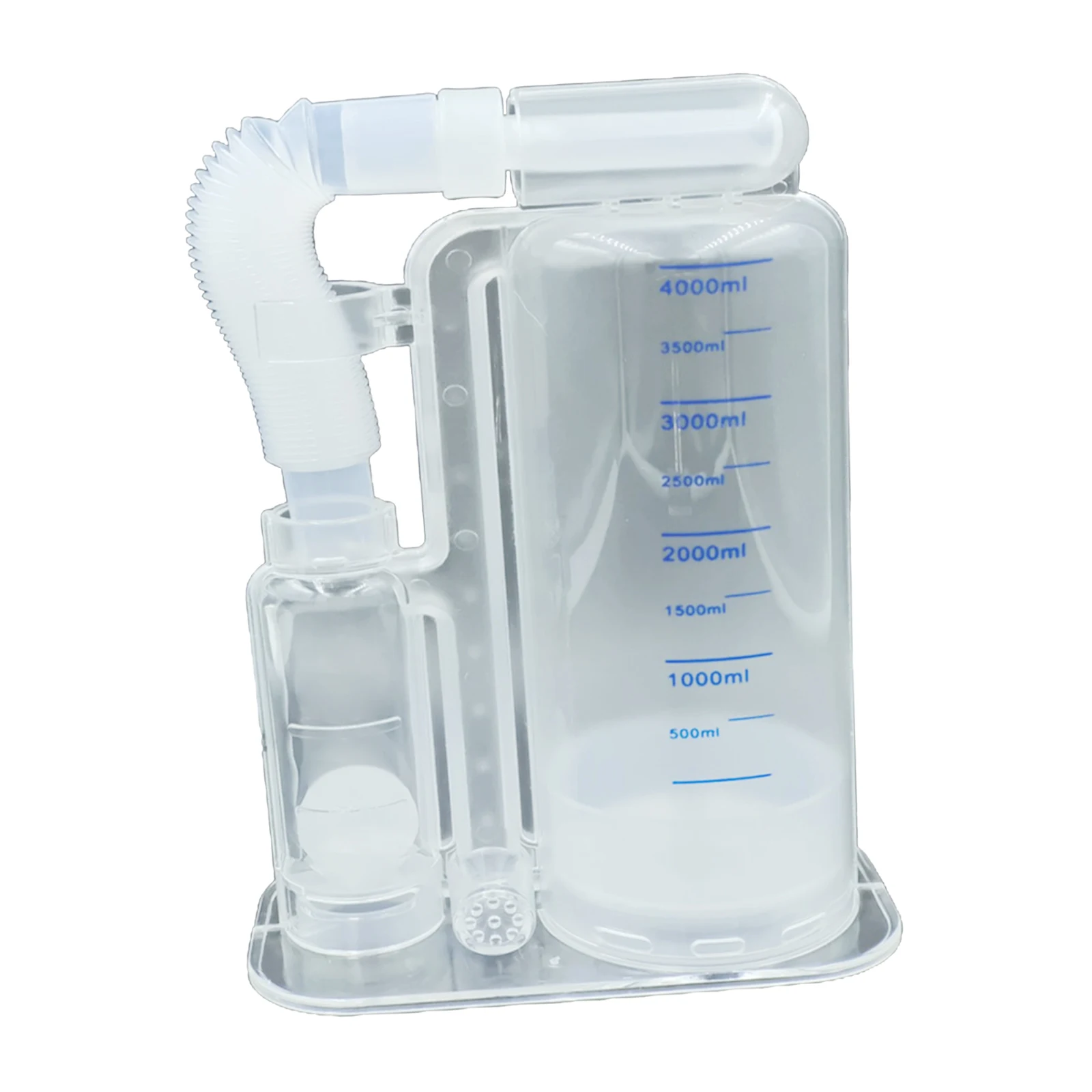 4000ml Single-Ball Breathing Trainer Lung Exerciser Incentive Spirometer Breath Measurement System for Deep Breath Training