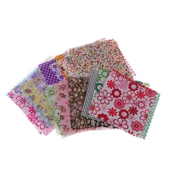 50Pcs Bundle Cotton Patchwork Sewing Fabric Quilting Tissue Clothes for Patchwork Needlework 10x10cm Square Handmade Material