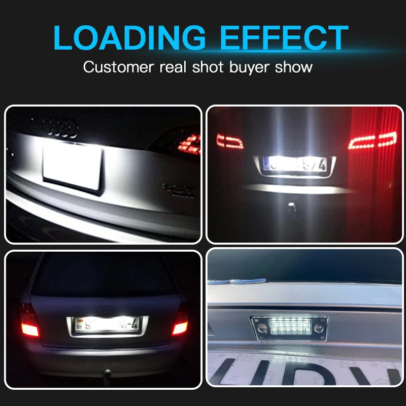 For Audi A3 8P 2004-2009 White LED Tail License Number Plate Lights No Error eBa For Audi A3 8P 2004-2009 White LED Tail License Number Plate Lights No Error eBa