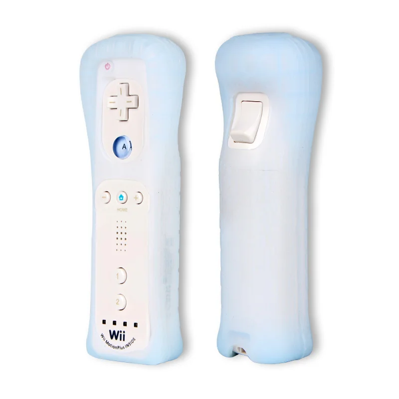 Hosure-غطاء سيليكون ناعم لوحدة تحكم Wii ، طويل وناعم ، مسرع ، لوحدة تحكم Nintendo Wii