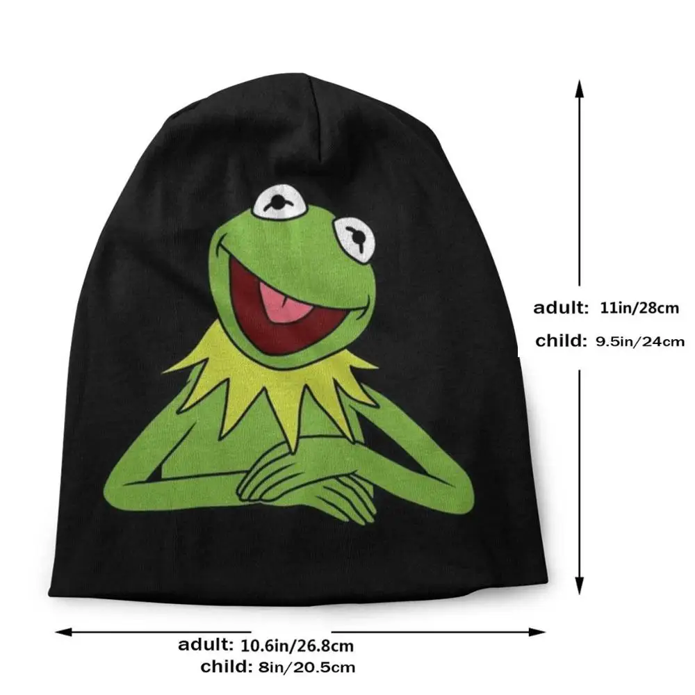 Kermit The Frog New Diy Print Beanies Hats Winter Hedging Cap Kermit The Frog Tv Shows 70S Retro Jim Henson Show Cookie Monster