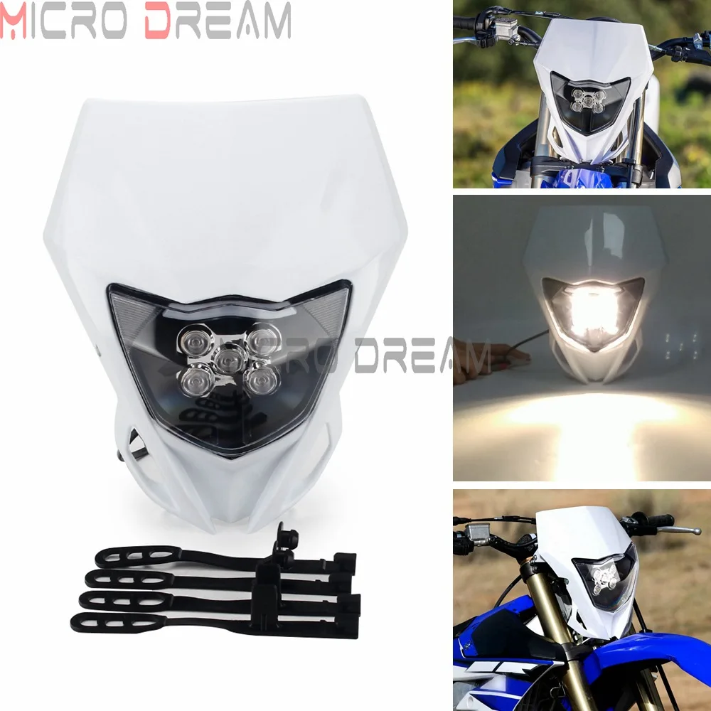 Dirt Bike Motorcycle Headlight Headlamp Head Light For YAMAHA WR250F WR450F WR 250F 450F WRF WR YZ YZF FX TTR 85-450 MX Enduro