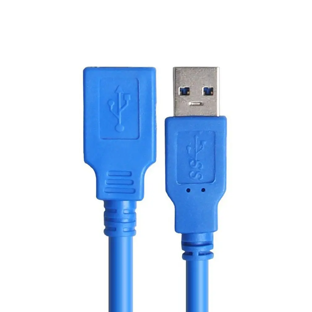 3FT Blue USB 3.0 0.5m Type A Male to A Female Super Speed Extension Cable Converter Adapter Computer Connection Dropshipping