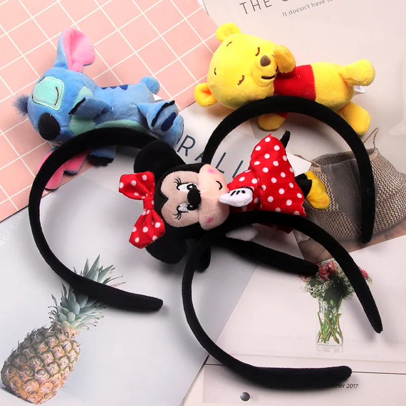 Cartoon  Plush Animal Hair Hoop Hairband Headband Hair Accessories Women Girl Baby Toys Kids Costume Headband Cosplay Plush Gift