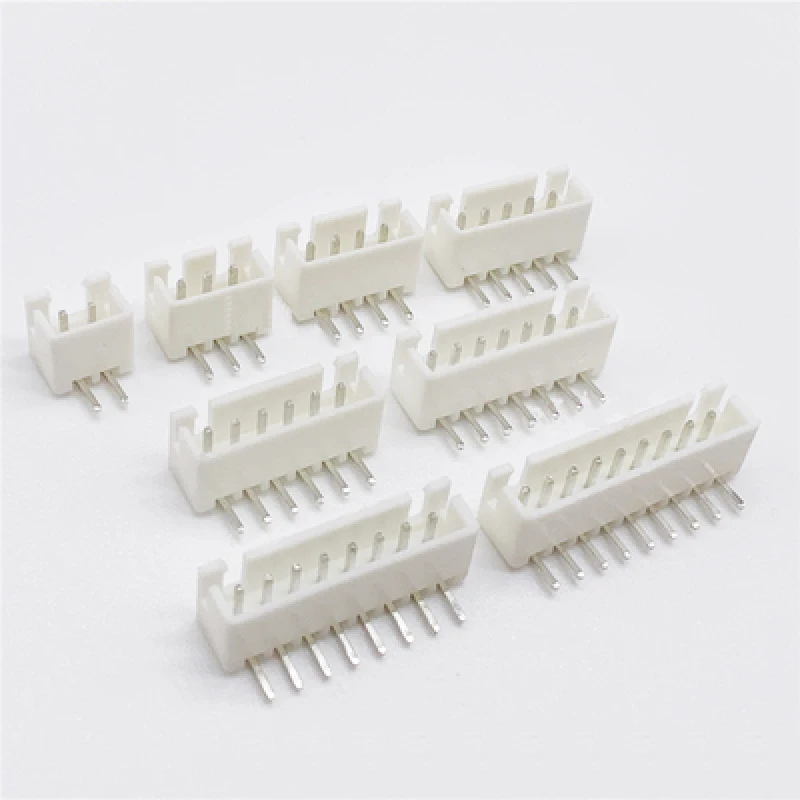 50 pces xh2.54 conector passo 2.54mm pino encabeçamento conector macho ângulo direito 90 graus curva curva agulha 2345678910pin 23456789aw