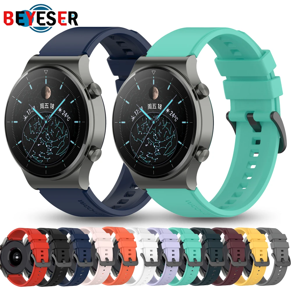 22mm Sport Silicone Strap for Huawei Watch GT 2 Pro Band Replaceable Wrist Strap Bracelet Watchbands for Huawei Watch GT2 Pro