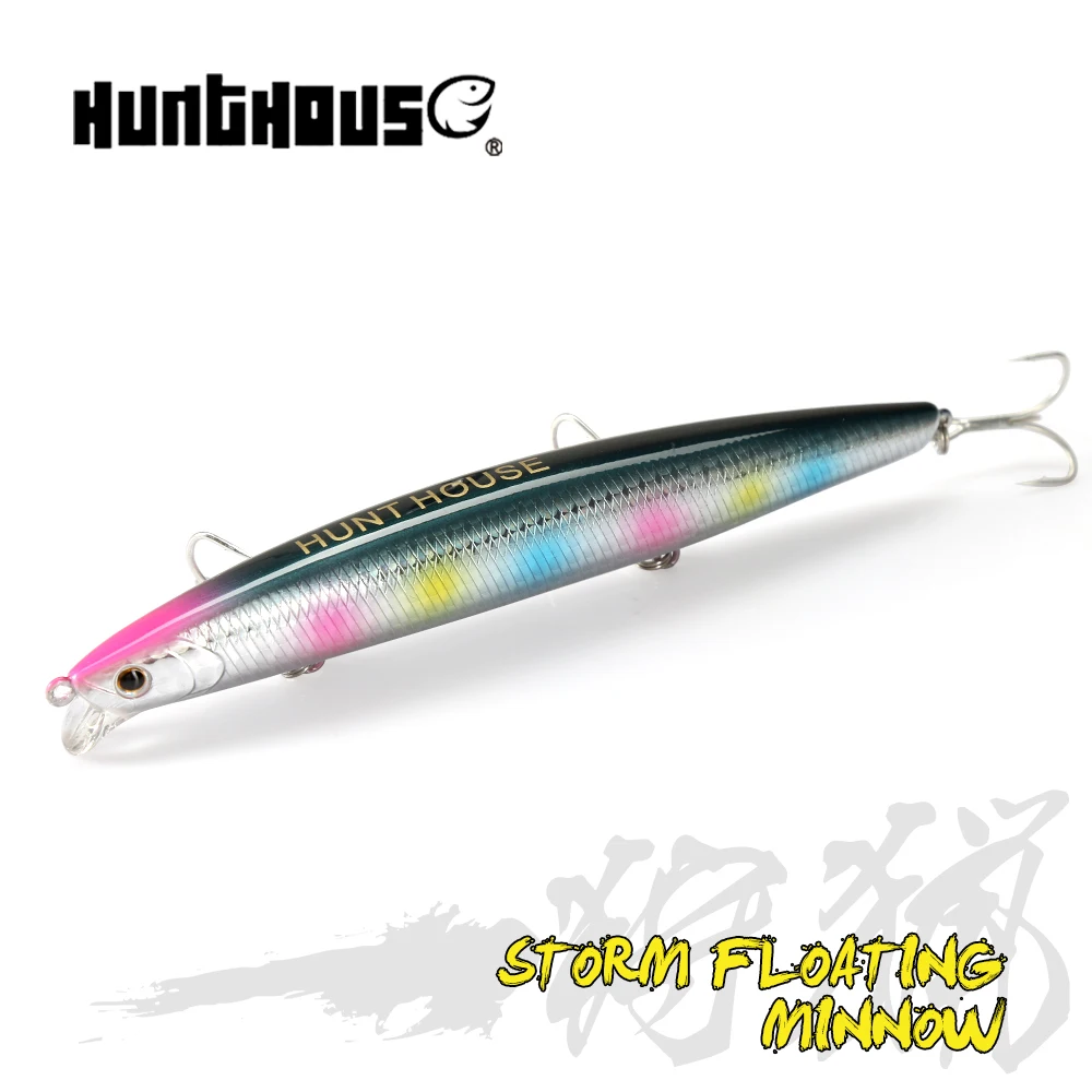 Hunthouse Minnow Fishing Lures 135mm/21g Tungsten Weight Floating Hard Wobblers For Bass Trout Long Casting Bait 2021 pesca