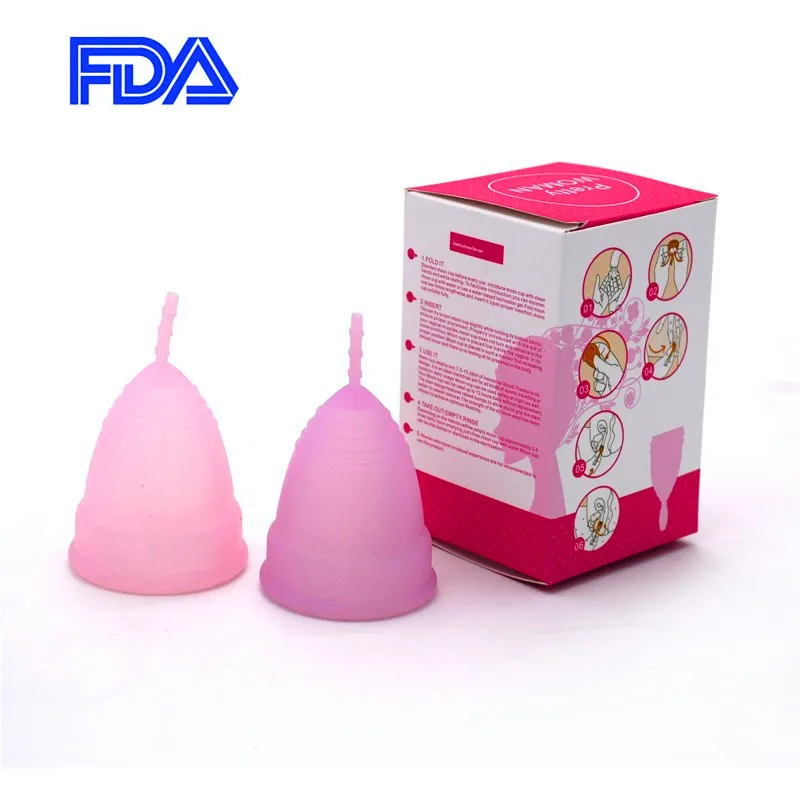 High Quality Vaginal Menstrual Cup And Sterilizer Cup Sterilizing Menstrual Cup Flexible Clean Recyclable Camping Copa Menstrual