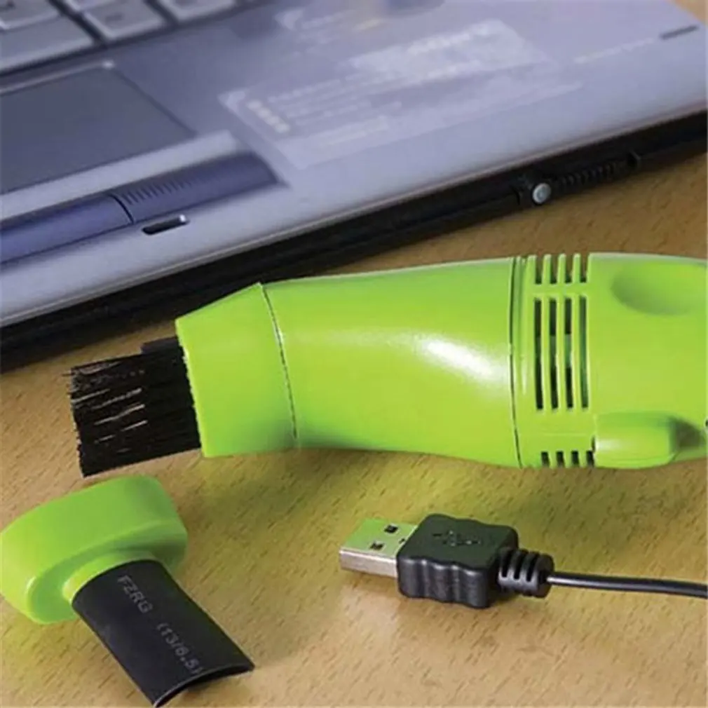 1 Pcs Practical Portable Computer Vacuum USB Keyboard Cleaner PC Laptop Brush Dust Cleaning Kit Random Color