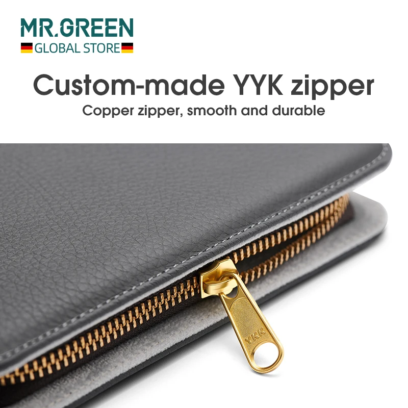 MR.GREEN Manicure Set kit professional Top-Grade Full Grain Cow Leather Packaging Nail Clipper Kits Perfect Gift Friends Family