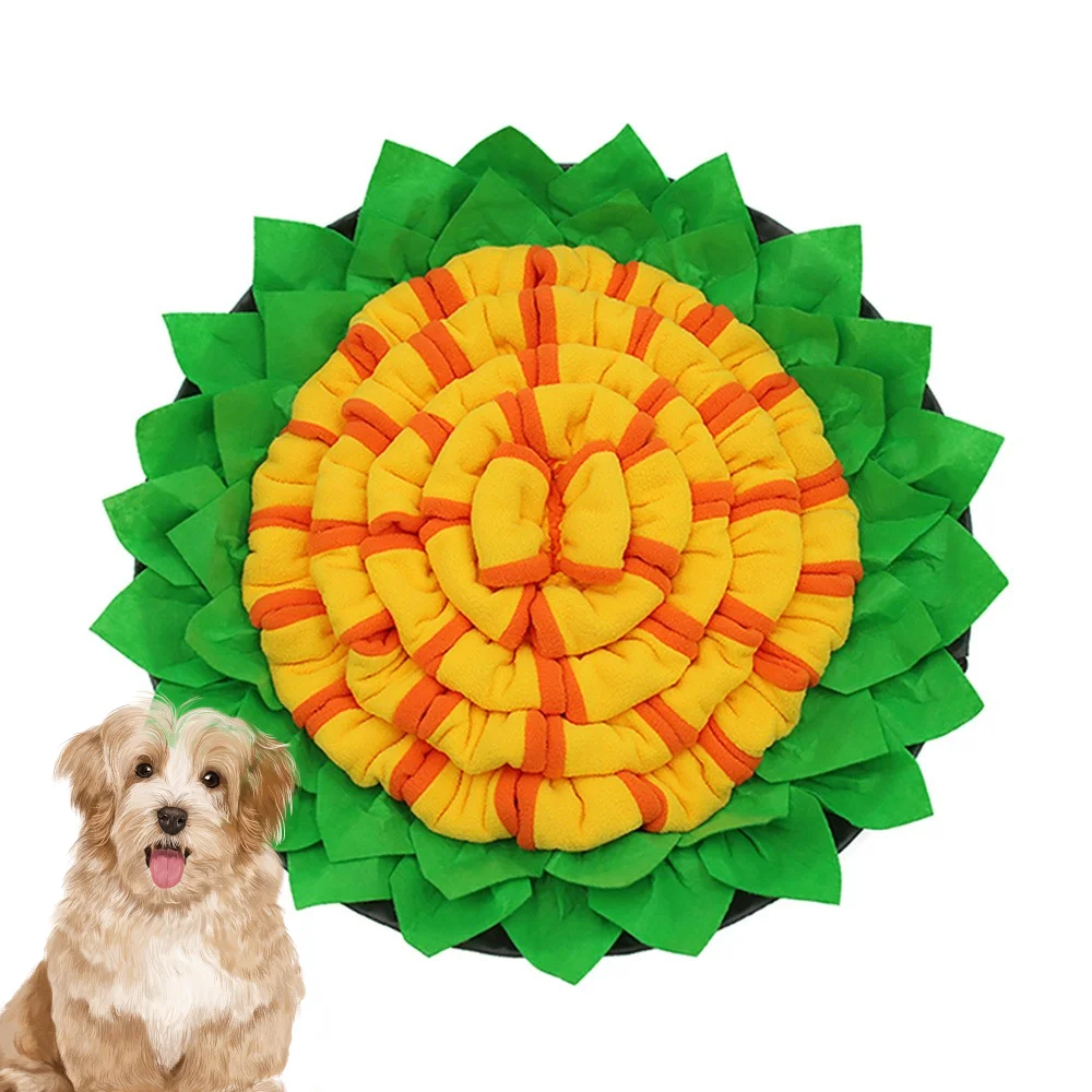 Pet Dog Snuffle Mat Pet Sniffing Anti Choking Mat Cat Dog Training Blanket Nose Work Dog Snuffle Mat Puzzle Toys Pet Leak Food