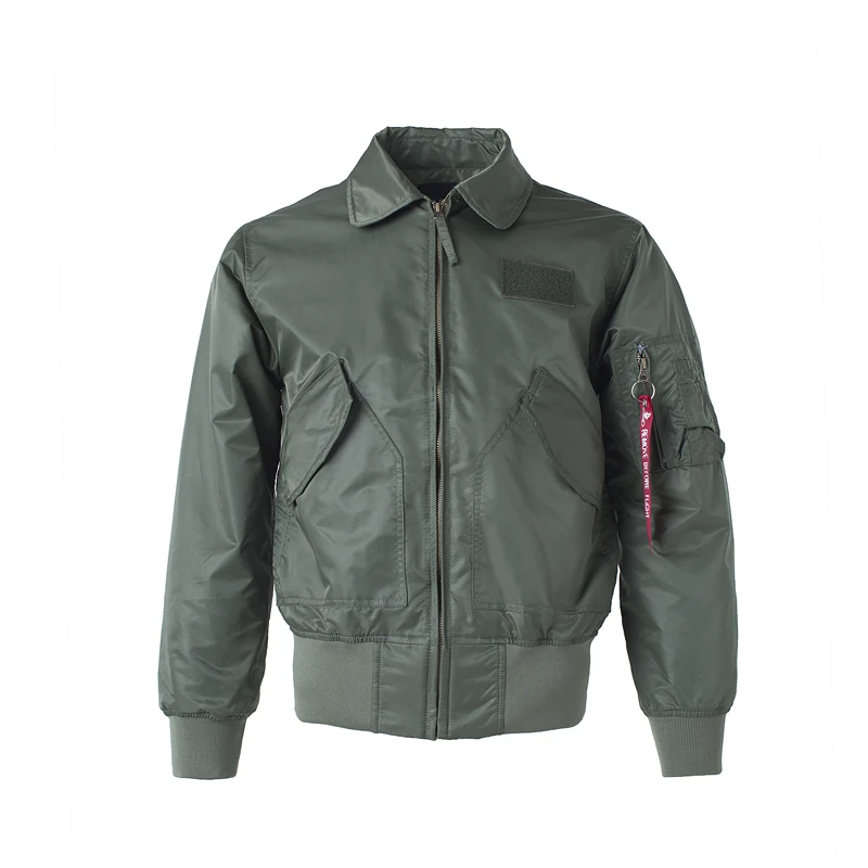 Chaqueta Bomber militar del ejército táctico CWU/45P para hombre, chaqueta de béisbol de vuelo, Top Gun Black B3 Airforce Pilot Flight Wind Breaker,