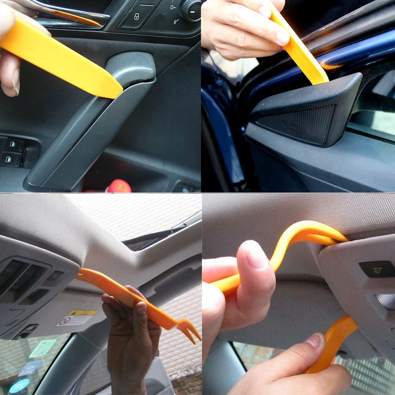1/4/5 PCS Car Door Panel Removal Tools Panel Audio Trim Removal Tools Sets Auto Nail Puller Audio Door Clip Dash Pry Tools image 6