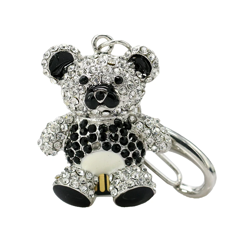 Diamond Crystal Panda Usb Flash Drives Thumb Pendrive Crystal Animal Bear U Disk Necklace Usb Memory Stick Storage 4GB 8GB 16GB