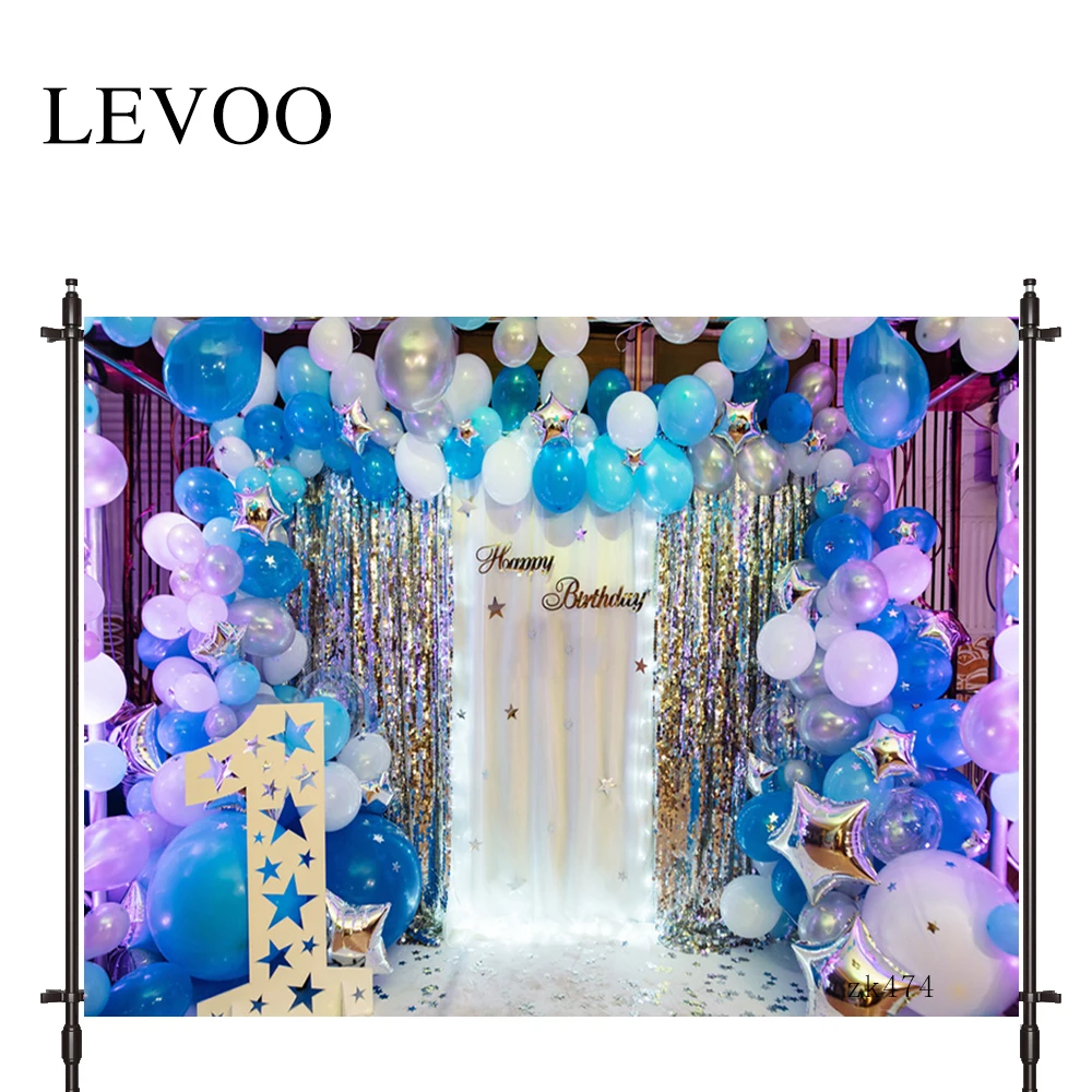 

LEVOO photography background violet First birthday party Real scene photocall photobooth studio photography backdrop