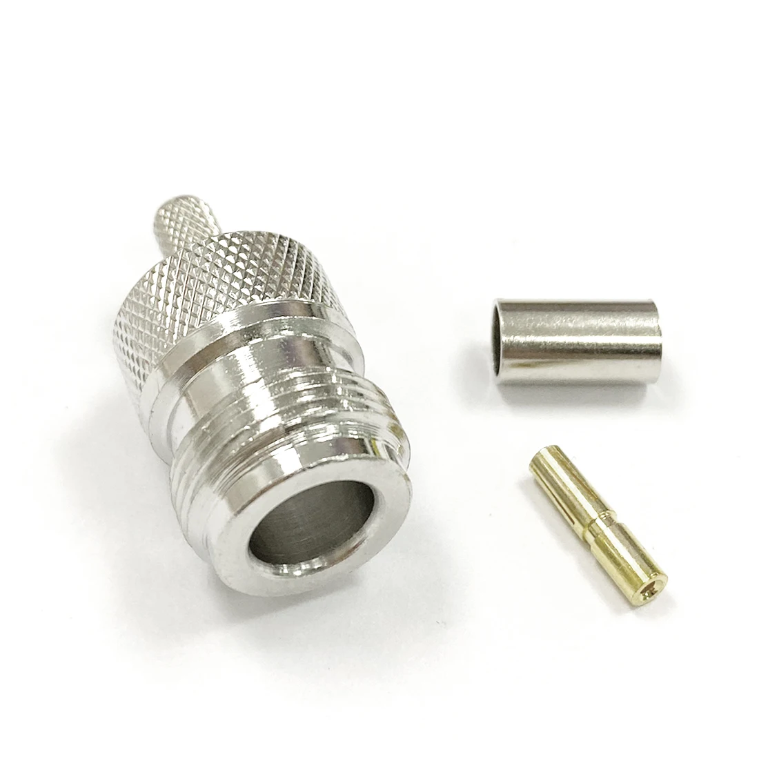 1PC N  Type Male Female RF Coax Connector Straight Right Angle for RG316 RG58 RG405 Cable Brass Nickelplated NEW Wholesale