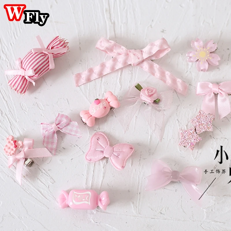 Harajuku kawaii Lolita Candy Color Decorate hairpin headband hair clip Women Girls hairpins Side clip Headwear Hair Accessories