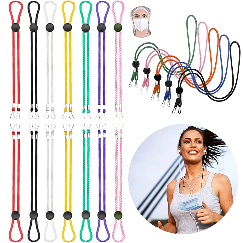 1/5/10PCS Adjustable Mask Hanging Rope Face Masks Lanyard Ear Lanyard Extension Ear Holder Strap For Kids Adult Neck Rope Strap