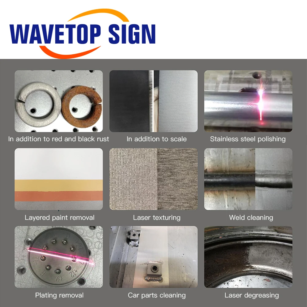 Máquina de descalcificação a laser com sistema de limpeza a laser WaveTopSign 200w 1064nm