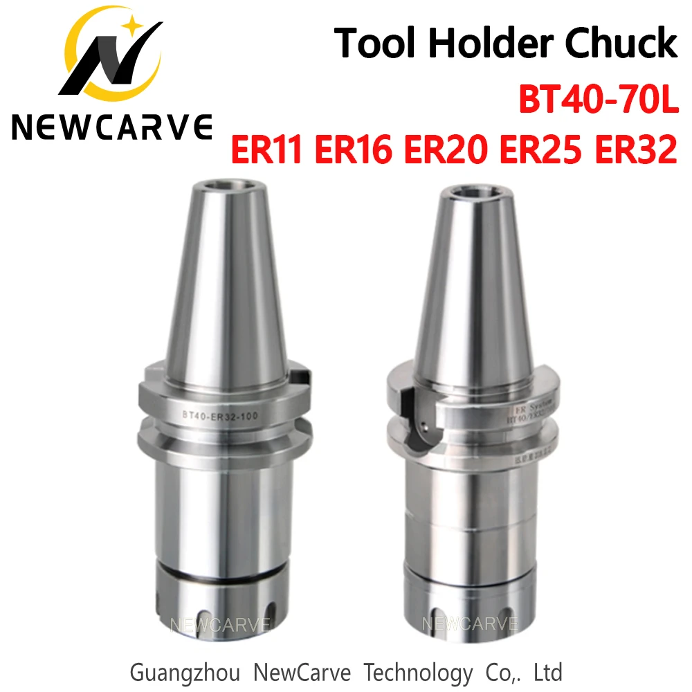 BT40 ER11 ER16 ER20 ER25 ER32 70L Balance Spring Collet Chuck G2.5 30000RPM CNC Tool Holder Stainless Steel With Pull Stud