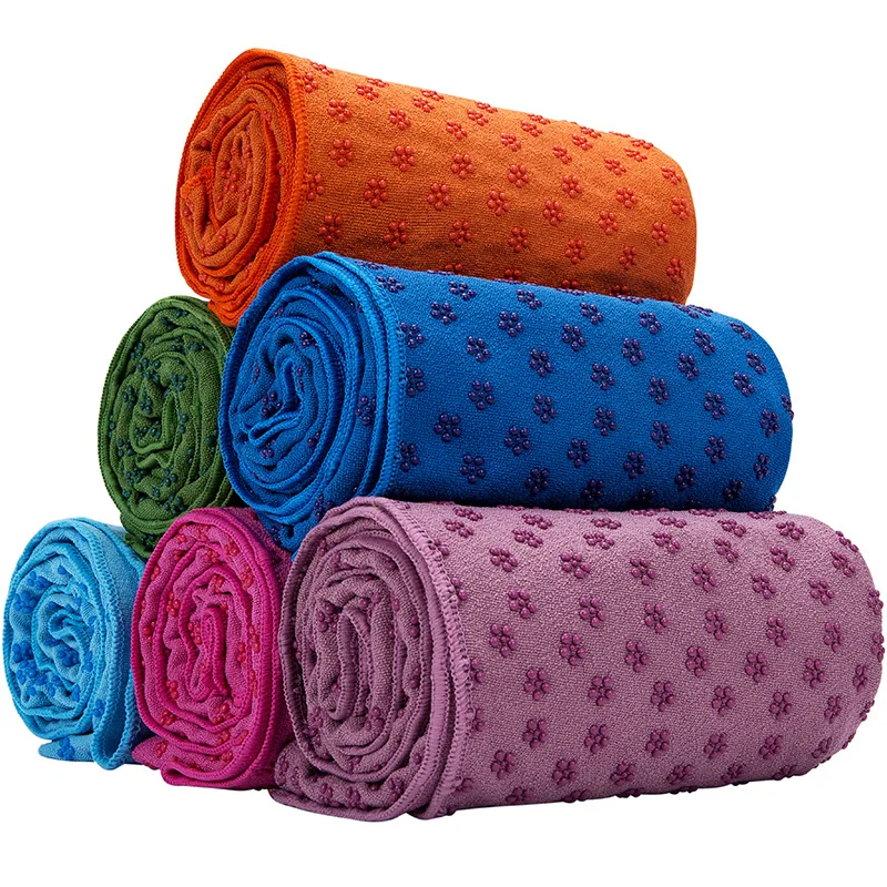 

183*63cm Non Slip Yoga Towel Blanket Fitness Mat Odor Free Sweat Absorbent Yoga Mat Towel For Fitness Exercise Pilates Training