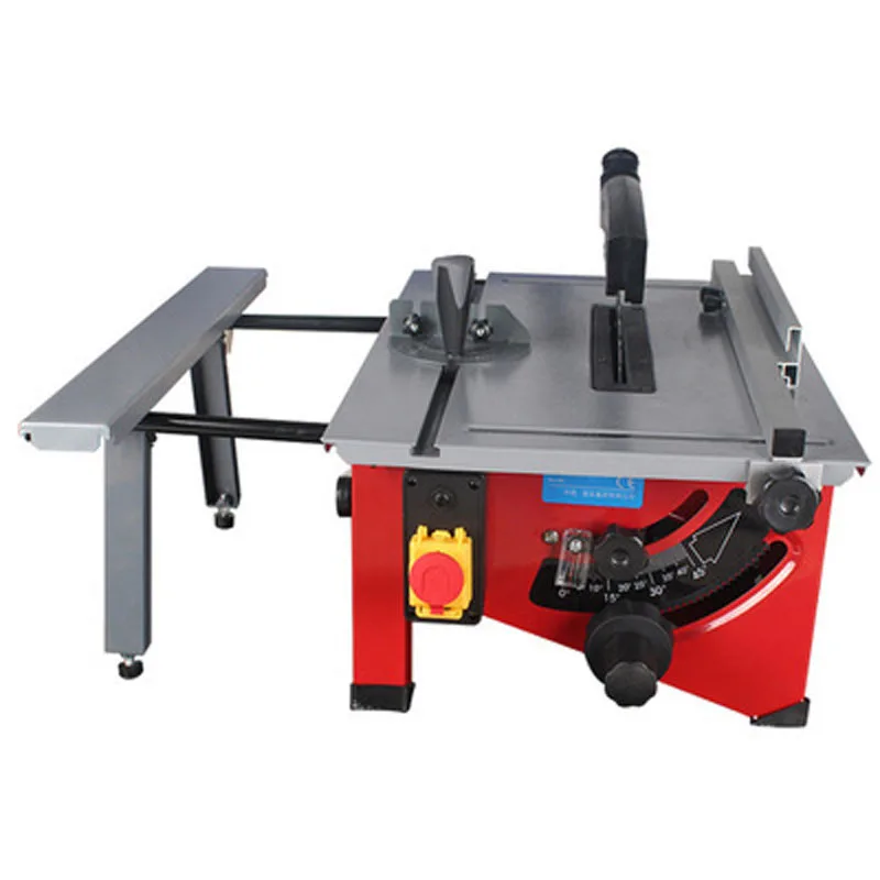 220V sliding woodworking table saw 210 mm 60 teeth, rounded corners, adjustable inclination wood DIY electric saw