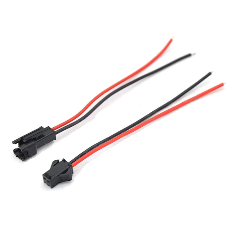 10 Pairs Connector2 Pins Male to Female Plug Terminal Wire for LED Strip DC Power Cable Belt Tape Lights