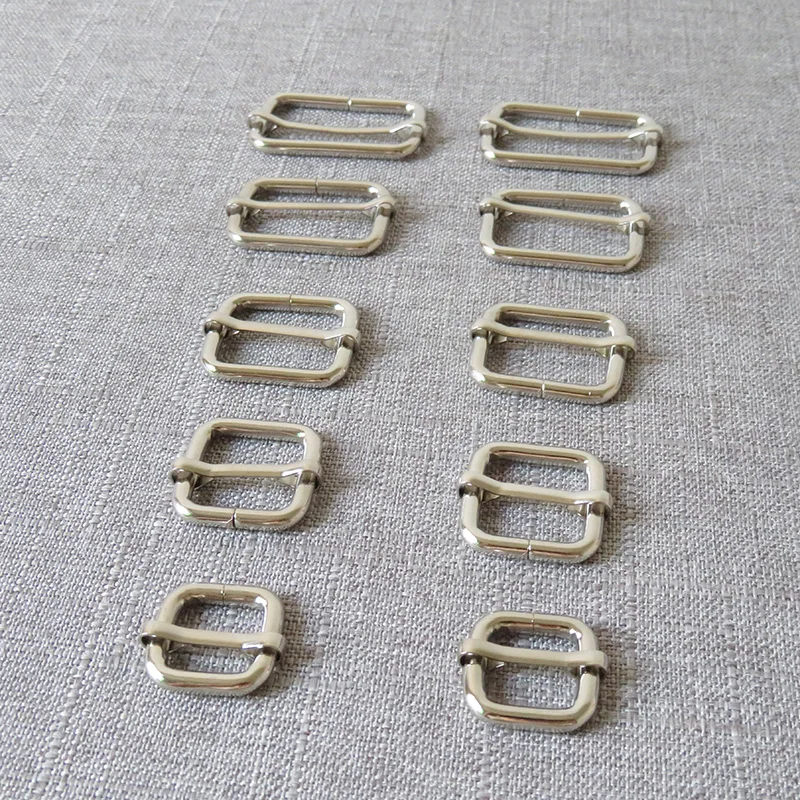 1Pcs 15mm 20mm 25mm 32mm 38mm Metal Adjuster Clasp For Bag Handbag Cat Dog Collar Sewing Accessories Purse Straps Belt Buckle