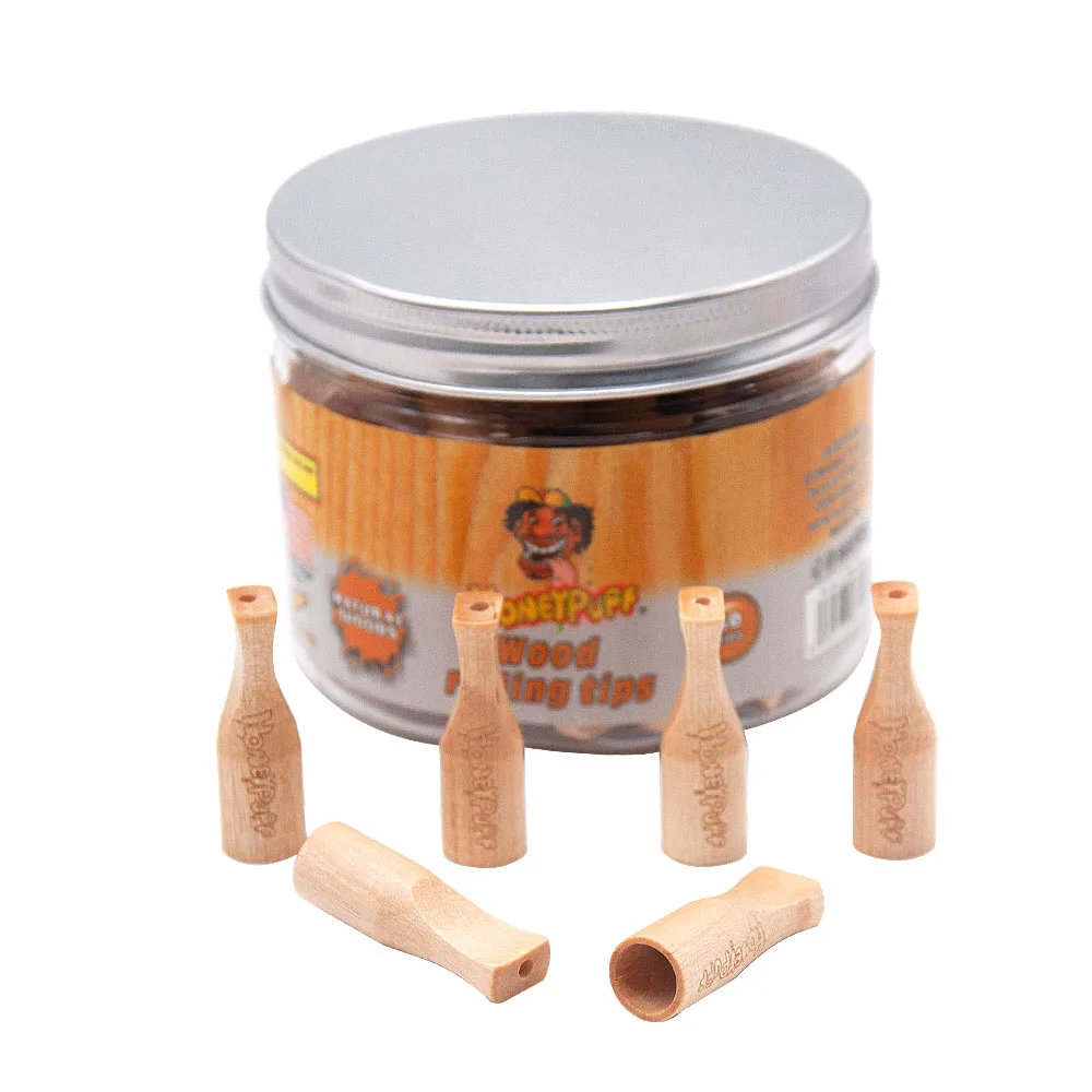 Punta de boquilla de madera de HONEYPUFF con sabor a madera Natural, boquilla de filtro de madera, soporte para cigarrillos, pipa de mano para tabaco