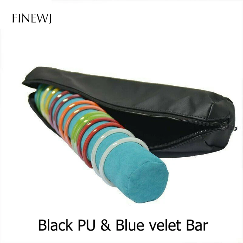 Bracelet Display Holder Bar Gift Bangle Watch Storage Bag Case PU Leather Velvet Portable Travel Organizer Jewelry Zipper Pouch