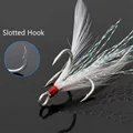 Pluma con gancho ranurado