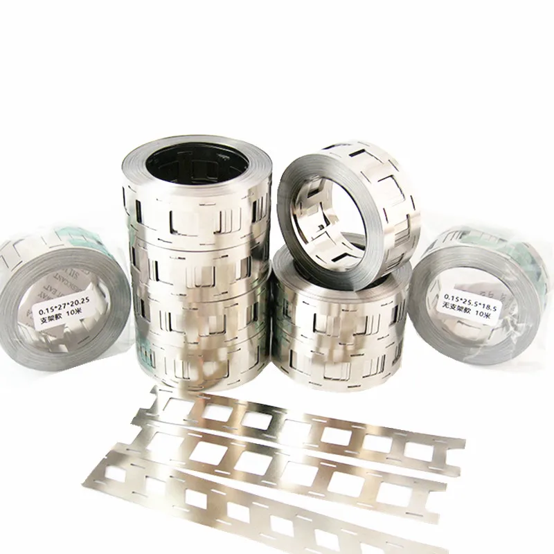 10M 고품질 니켈 시트 니켈 도금 강철 스트립 더블 18650 전원 배터리 연결 시트 니켈 스트립 펀칭 스트립