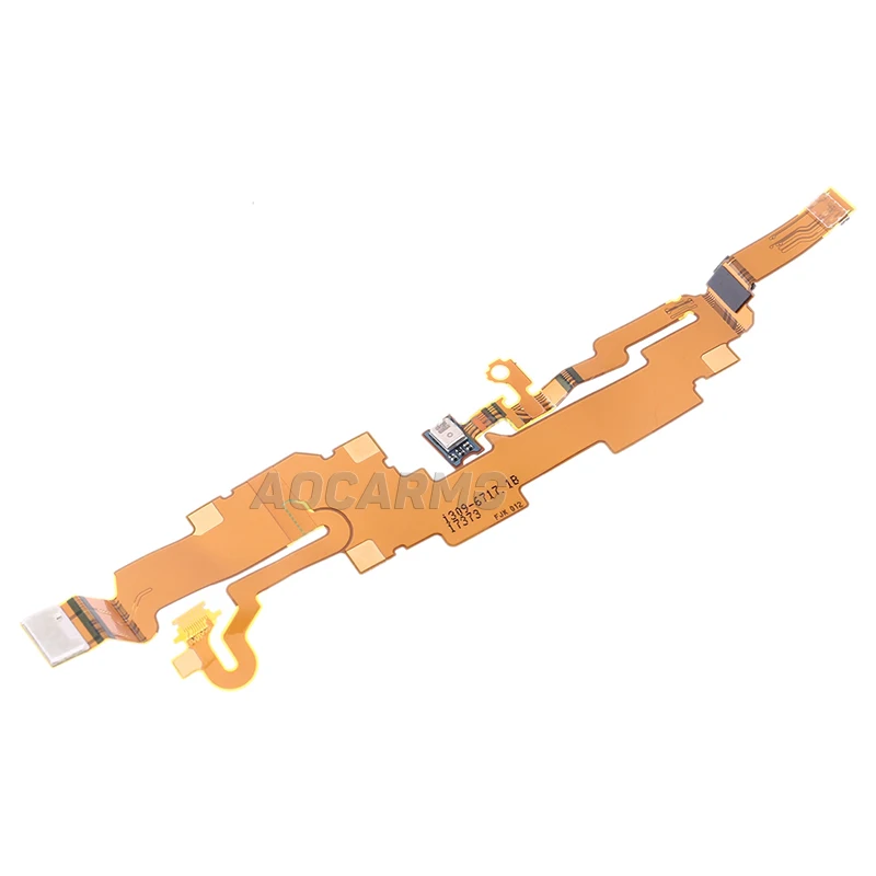 Aocarmo For SONY Xperia XZ2 Premium H8116 H8166 XZ2P Bottom Mic Main Microphone Motherboard Connector Ribbon Flex Cable