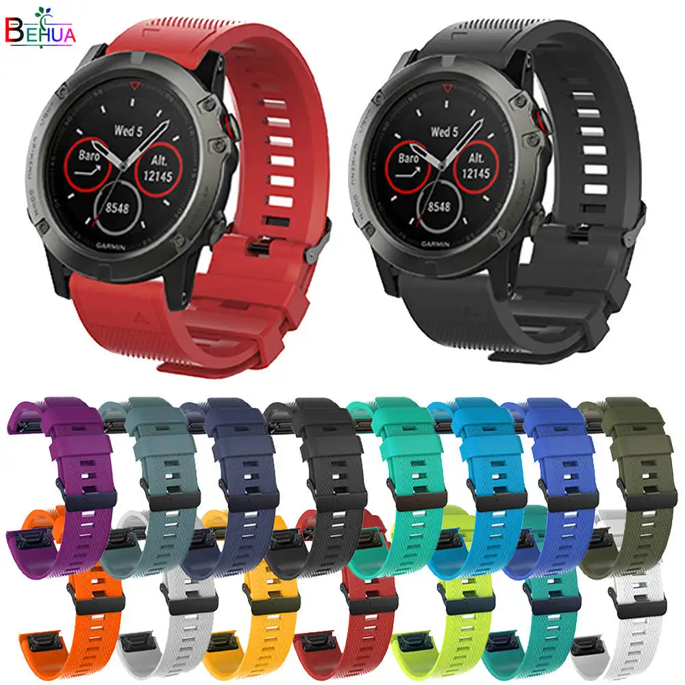 

26mm Silicone Watch Strap For Garmin Fenix 7X 5X 3 3HR Quick Release Easy fit Wrist band 22MM for Garmin Fenix 6x 6xpro braclet