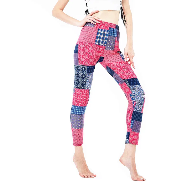 YRRETY-Leggings deportivos con estampado de parche para mujer, pantalones de lápiz, ropa de calle elástica, Push Up, Sexy, con agujeros de imitación