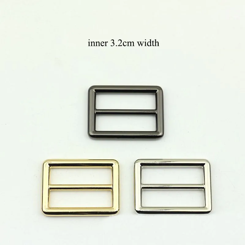 

20Pcs Diecast 32mm Tri-Glide Slider Adjust Metal Buckles for Backpack Web Strap DIY Bag Belt Leather Craft Accessory