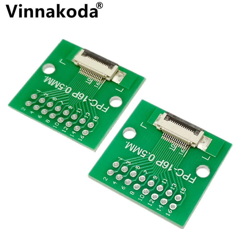 2 шт., плата адаптера FFC/FPC от 0,5 мм до 2,54 мм