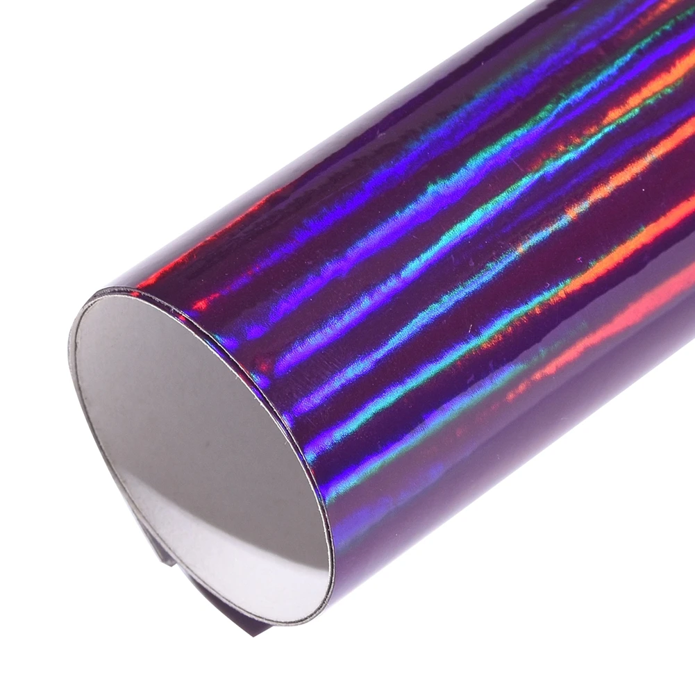 Glossy Color Holographic Laser Chrome/Black/Red/ PVC Vinyl Car Wrapping Film Interior Decals Sticker 20/30/50x152CM For Bike/Car