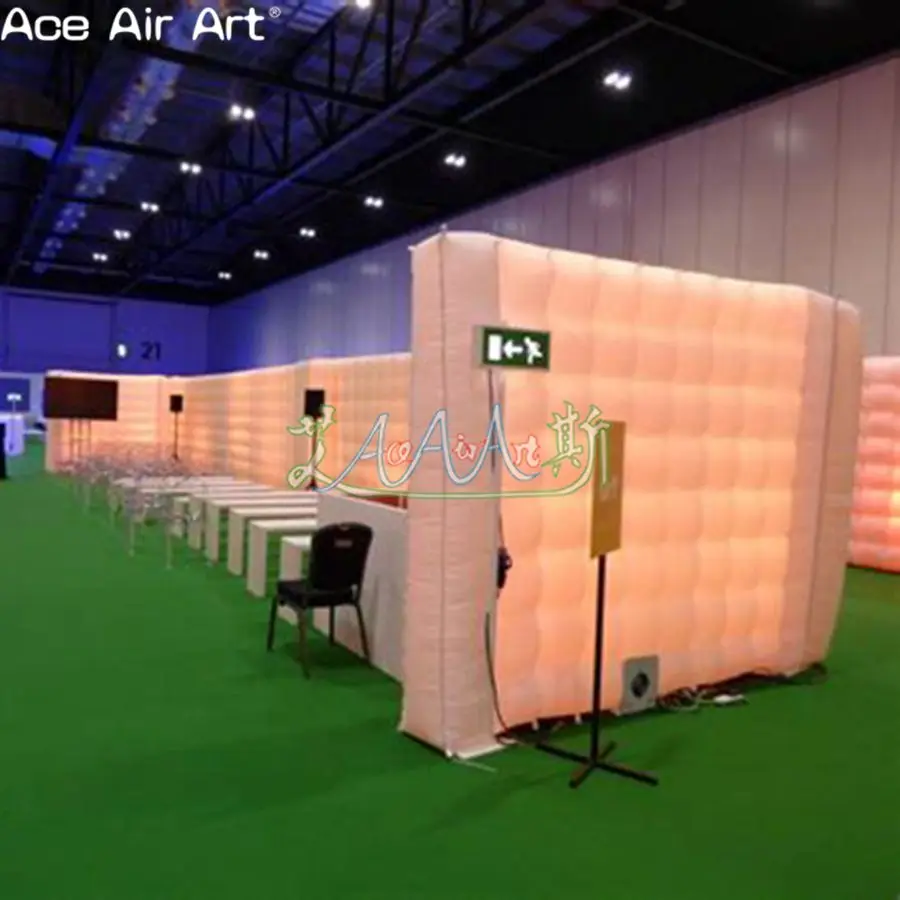 

9mL x 3mW x 2.4mH Giant Backdrop Inflatable Cubic Wall Straight Air Pod with External Blower for Office and Trade Shows