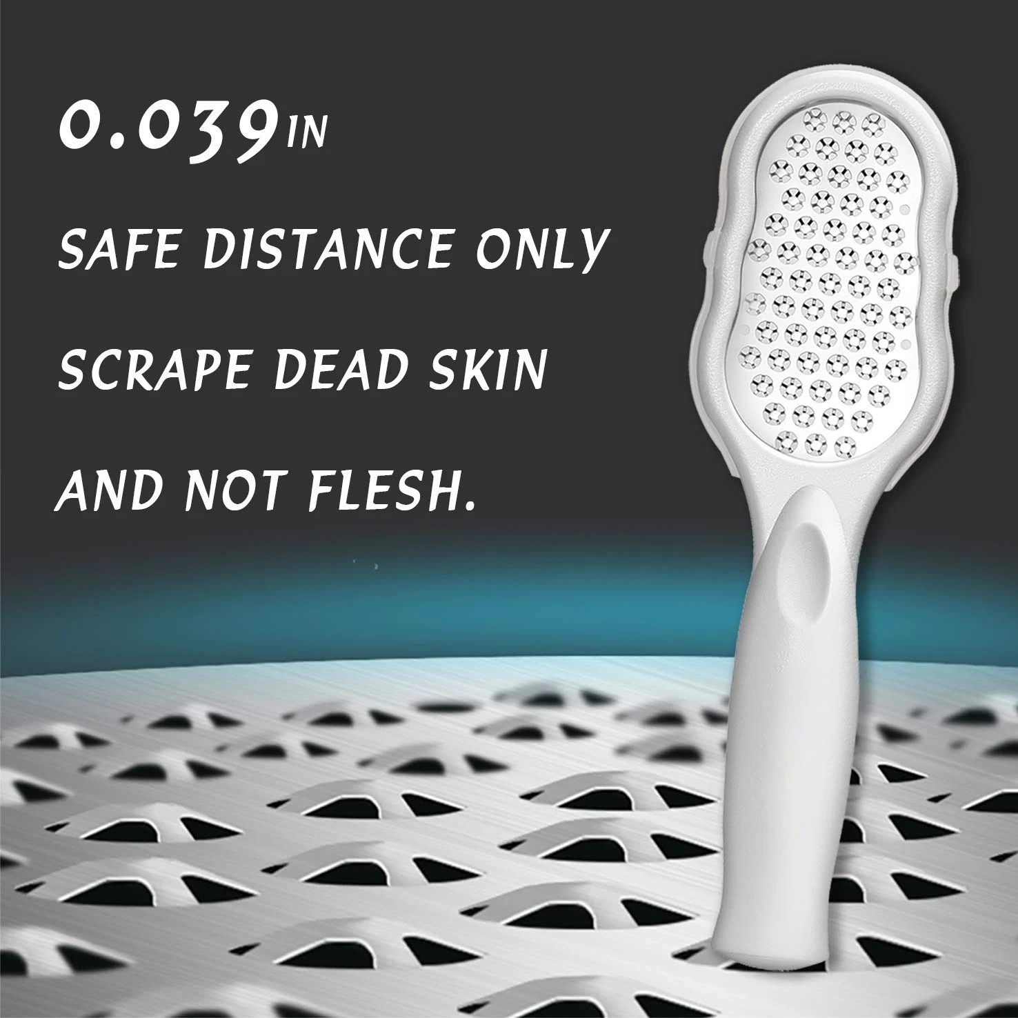 Pedicure Foot File Callus Remover Dead Skin Foot Scraper Stainless Steel Portable Rasp Colossal Foot Grater Scrubber For Wet Dry