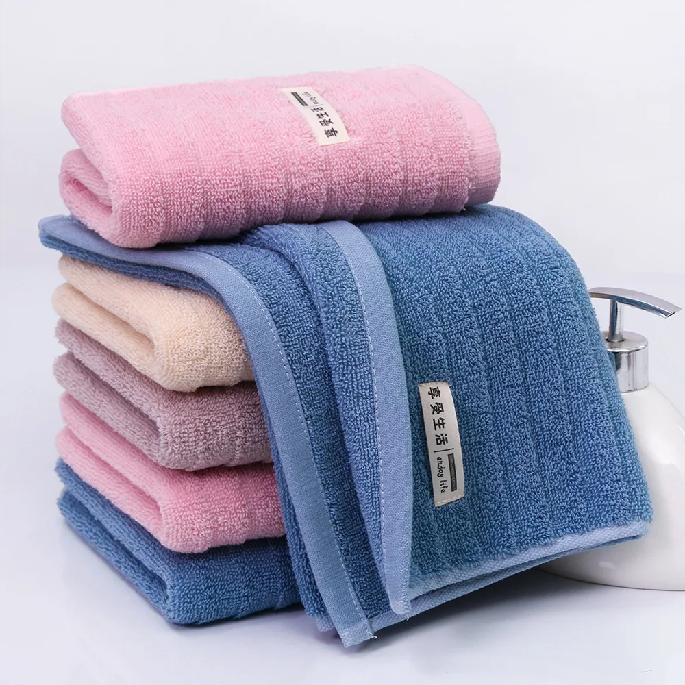 Horizontal Corrugated Absorbent Thick Towel Logo Custom Supermarket Gifts Daily Necessities Cotton Towel