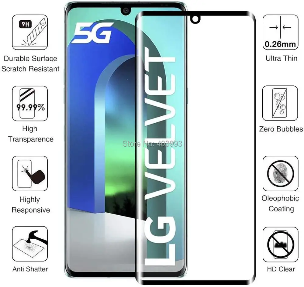 For LG Velvet 5G Case For LG Velvet 5G Luxury Soft TPU Phone Case With Tempered glass For LG Velvet 5G