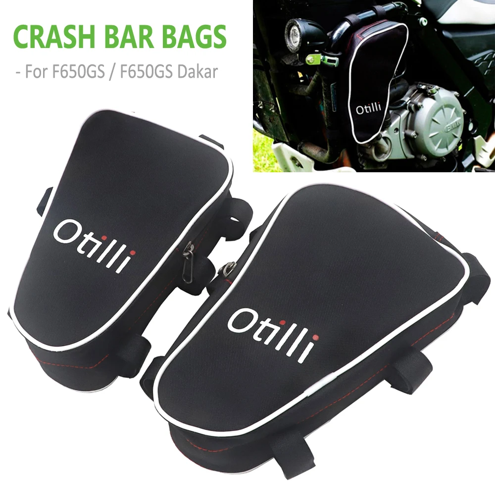 

Motorcycle Frame Crash Bar Bags For BMW F650 GS F650GS Dakar Tool Placement Travel Bag FOR SW Motech Crash Bar F 650 GS Toolkit