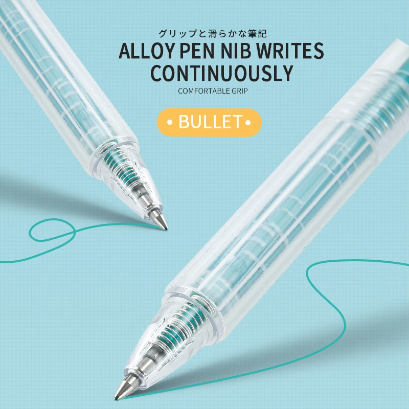 Caneta escolar de gel 12 tamanhos, canetas coloridas de tinta de 0.5mm, conjunto de canetas papelaria para estudantes e desenho e escrita